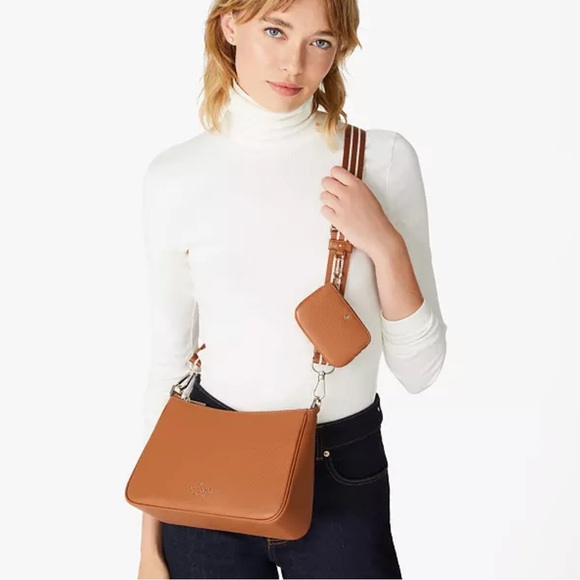 Kate Spade Rosie Shoulder Bag With Tech Attachment AirPod 
Warm Gingerbread 
NWT - Picture 2 of 16